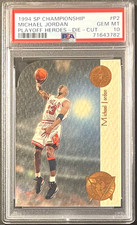 ( PSA 10 ) Michael Jordan 1994-95 SP Championship Playoff Heroes Die Cut Bulls