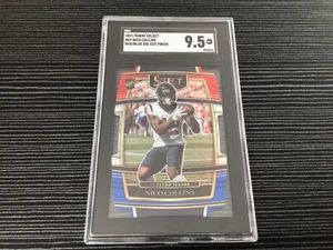 2021 Panini Select Red/Blue Die Cut Prizm Nico Collins RC #69  SGC 9.5 - Picture 1 of 3
