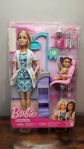 Barbie You Can Be Anything Dentist Blonde Doll With Child Playset - Picture 1 of 2