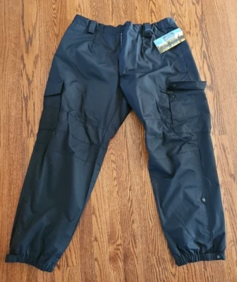 "NYPD"  ISSUED RAIN CARGO PANTS XXL - 2XL - REGULAR - NAVY - UNITED UNIFORM - Image 1 of 4