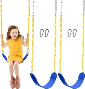 Paquete de 2 asientos columpios Syncfun para niños accesorios de repuesto con ganchos a presión - Imagen 1 de 7