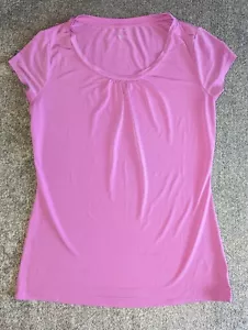 Worthington Women's Small Short Sleeve Top Slinky Stretchy Lilac Pink - Picture 1 of 6