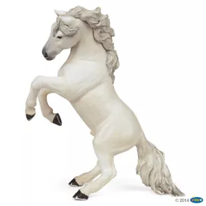 Cavallo bianco allevato - Papo: personaggio animale giocattolo in miniatura in vinile - Foto 1 di 1