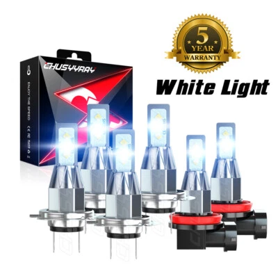 For Mercedes-Benz Sprinter 2500 3500 2011-2018 6X LED Headlight +Fog Light Bulbs - Image 1 of 4