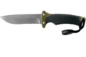 Authorized Gerber Serrated Ultimate Survival Knife fire starter, whistle 3941 - Picture 1 of 8