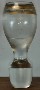 Tapón de botella decantador forrado en oro vintage 4" de alto **tal cual** - Imagen 1 de 8