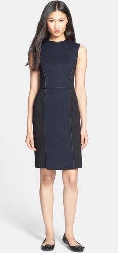 Abito tubino Tory Burch Natalee Ponte taglia media nero navy