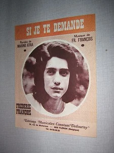 PARTITION MUSICALE BELGE FREDERIC FRANCOIS SI JE TE DEMEMANDES - Picture 1 of 1