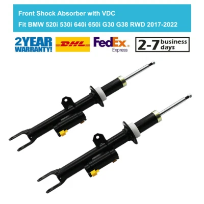 Pair Front VDC Shock Absorbers Fit BMW G30 G38 530i 540i 640i 650i RWD 2017-2022 - Image 1 of 4