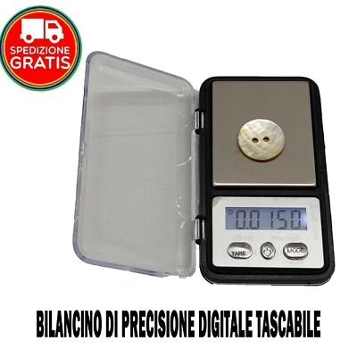 ✅ BILANCINO DI PRECISIONE 0,01 g 200 g MINI BILANCIA PESA MILLIGRAMMI CARATI ORO - Image 1 of 4