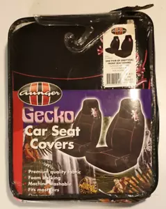 AUNGER Gecko Car Seat Covers Universal Fit for Front Bucket Seats *NEW & SEALED* - Picture 1 of 7