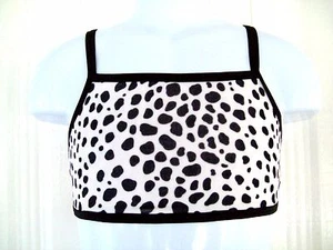 CHILD/TODDLER SPORTS TOP, VELVET DALMATION PINT, GYMNASTICS, DANCE, KIDS, BABY - Picture 1 of 2