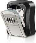 KeeKit Key Lock Box, Wall Mounted Key Storage Lock Box with 4 Digit Combination
