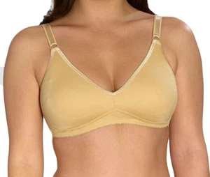 Sujetador de maternidad Emma Jane beige 34C tazas suaves sin cables inalámbrico liso - Imagen 1 de 1