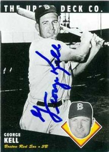 George Kell autographed baseball card 1994 Upper Deck #96 All Time Heroes