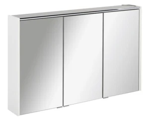 Fackelmann DENVER LED Spiegelschrank 110 cm in Weiß Badspiegel MADE IN GERMANY - Bild 1 von 4