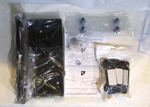 Set of 4 Black Acrylic Floating Shelves 9 Inch New IN Box - Picture 1 of 4
