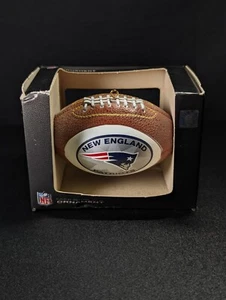Official NFL New England Patriots Mini Replica Football Christmas Ornament NIB - Picture 1 of 6
