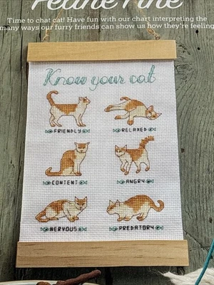 Feline Fine Cats Cross Stitch Pattern Pages From Magazine - Image 1 of 4