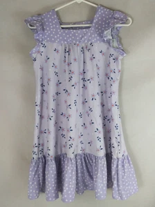 Millie Loves Lily Lavender Floral Square Neck Dress Girl's Size 12 - Picture 1 of 6