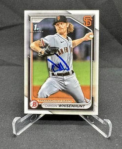 Carson Whisenhunt Autogramm signed 2024 1st Bowman #BP-96 Giants - Bild 1 von 2