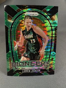 2024 Panini Prizm WNBA LAUREN JACKSON GREEN PULSAR Pioneers #2 SSP Storm #/25 - Picture 1 of 2