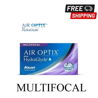 Air Optix Plus HydraGlyde Multifocal, 6er Box -- 3 Additionen - Bild 1 von 4