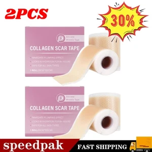 2x Cinta de cicatriz de colágeno para cara, hojas de cicatriz de silicona Losve para arrugas faciales - Imagen 1 de 14