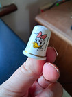 Vintage Walt Disney Daisy Duck Porcelain Thimble