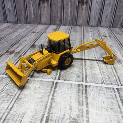 Vintage John Deere Backhoe Loader 1/64 ERTL Diecast Yellow For Parts Repair - Image 1 of 4