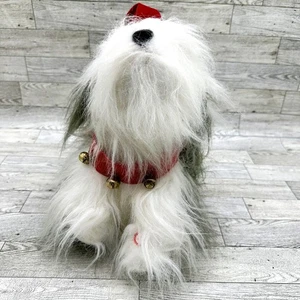 Gemmy Christmas 10" animierter singender/bellender Schäferhund - getestet/funktioniert, siehe Video - Bild 1 von 6