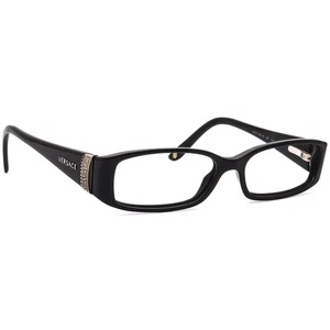 Versace Eyeglasses MOD. 3091-B GB1 Black/Crystals Rectangular Italy 51[]15 135 - Picture 1 of 6