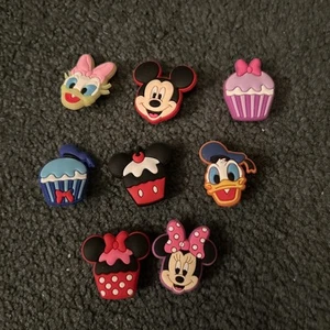 Disney Mickey And Friends 8 Pcs Shoe Charms  - Picture 1 of 1