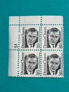 US Stamps SC# 2186 Dennis Chavez 35c PB MNH 1991 - Picture 1 of 1