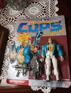 Figura de acción Hasbro Cops N Crooks Berserko 1988 de colección nueva sellada rara C.O.P.S - Imagen 1 de 8