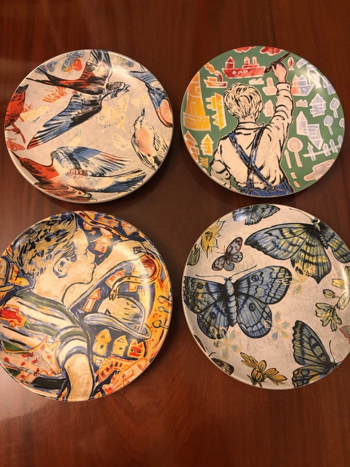 Robert Gordon & Bromley Co Decorative Plates Set NEW in BOX - image 1 of 4