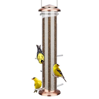 Metal Finch Feeder for Thistle/Nyjer Seed Tube Bird Feeders for Outdoors Hanging - Image 1 of 4