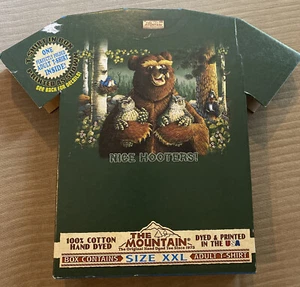 The Mountain 2xl T-shirt New Box Rare Nice Hooters! Bear Owl Green - Picture 1 of 6