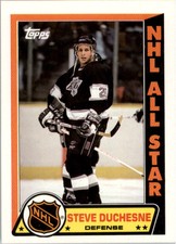 1989-90 TOPPS STICKERS INSERTS #10 STEVE DUCHESNE LOS ANGELES KINGS