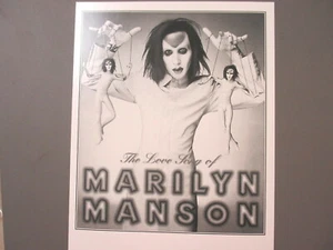 Marilyn Manson Werbefoto 8 x 10 mattes Finish schwarz-weiß mit Marionetten! - Bild 1 von 1