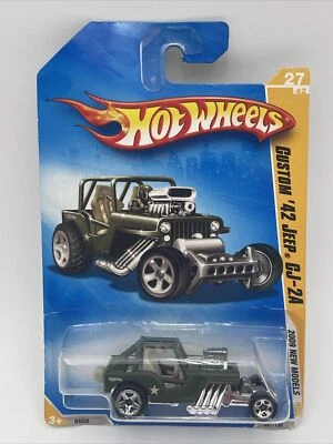 2009 Hot Wheels 27/190 New Models 27/42 CUSTOM '42 JEEP CJ-2A-Sealed Green - Image 1 of 4