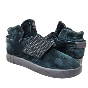 Correa ADIDAS Tubular Invader ¡NUEVA! Gamuza Core negra talla 8 BB1169 - Imagen 1 de 11