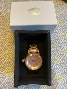 NWT Nixon Women's Facet 38 Rose Gold-Tone Stainless Steel Watch NEW IN BOX - Picture 1 of 5