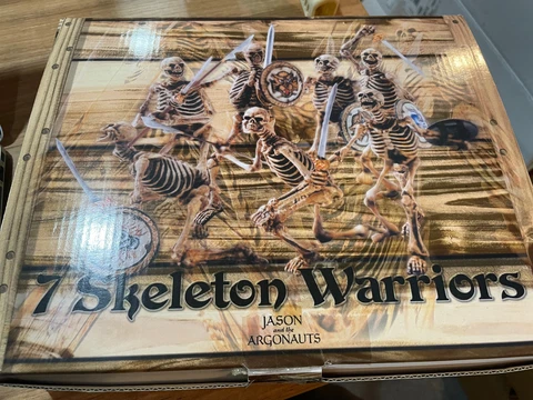 Jason and the Argonauts 7 Skeleton Warriors Cold Cast Resin Figure Set NIB Cover