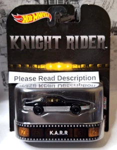 Hot Wheels Retro Entertainment Knight Rider KARR Premium Real Riders K.A.R.R - Picture 1 of 8