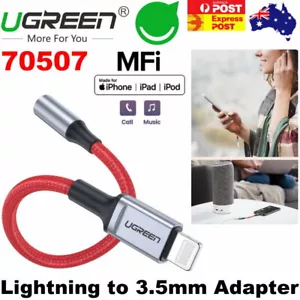 Ugreen 70507 Apple MFi to 3.5mm AUX Adapter Headphone Jack Cable iPhone - Picture 1 of 11