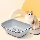 Open Top Cats Litter Box Easy To Clean Bedpan 3 Layer Portable For Small Animals