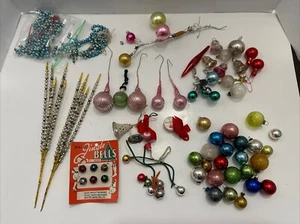 Antico/VINTAGE LOTTO FOIL WRAP/Ghirlanda di vetro/Campane/Altre NATALE/DECORAZIONI ARTIGIANALI - Foto 1 di 13