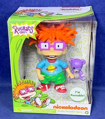 Новая виниловая ПОЗИРУЮЩАЯ фигурка CHUCKIE & TEDDY BEAR 6 дюймов RUGRATS Nickelodeon Just Play - Изображение 1 из 4