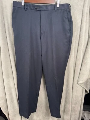 Izod Golf Chino Pants Men 34/30 Navy Blue Cotton Wide-Leg Slash Pockets Slim Fit - Image 1 of 4